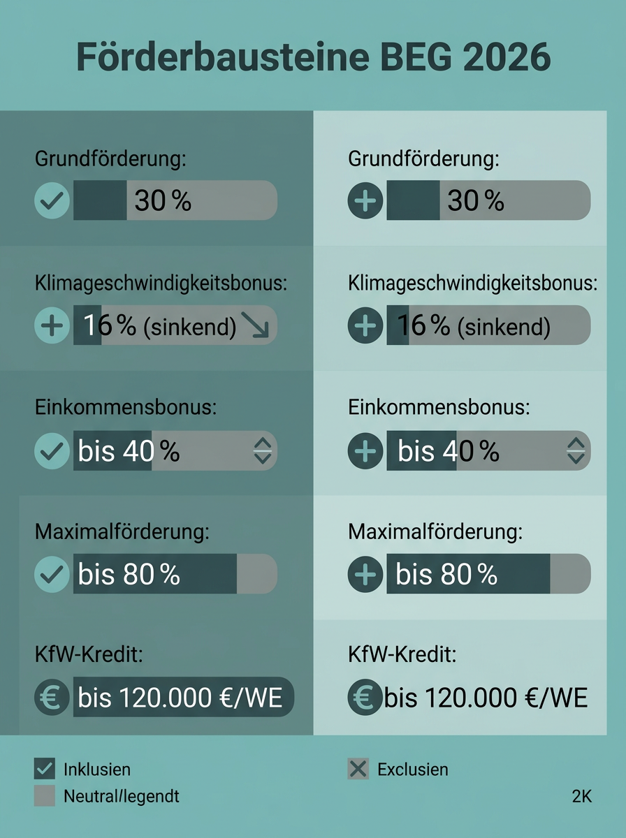 BAFA Hülle vs KfW Heizung Juli 2026